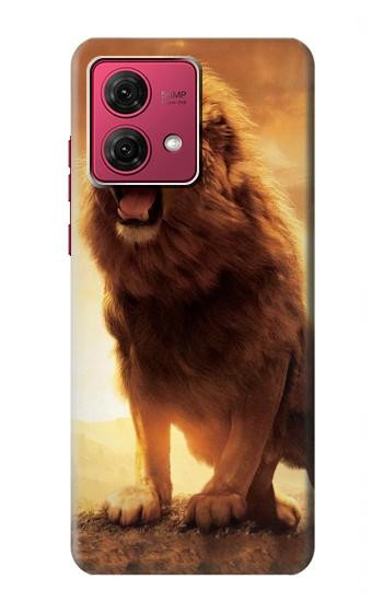 W1957 Lion Aslan Case Cover Custodia e Flip Case per Motorola Moto G84