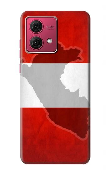 W3018 Peru Flag Case Cover Custodia e Flip Case per Motorola Moto G84