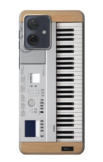 W0891 Keyboard Digital Piano Case Cover Custodia e Flip Case per Motorola Moto G54