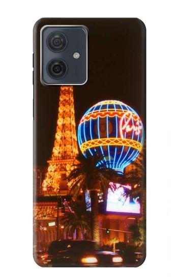 W0893 Las Vegas Case Cover Custodia e Flip Case per Motorola Moto G54