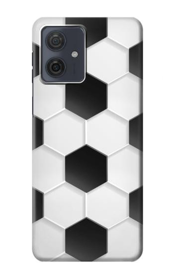 W2061 Football Soccer Pattern Case Cover Custodia e Flip Case per Motorola Moto G54