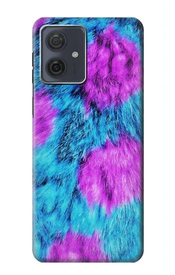 W2757 Monster Fur Skin Pattern Graphic Case Cover Custodia e Flip Case per Motorola Moto G54