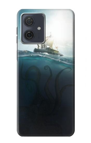 W3540 Giant Octopus Case Cover Custodia e Flip Case per Motorola Moto G54