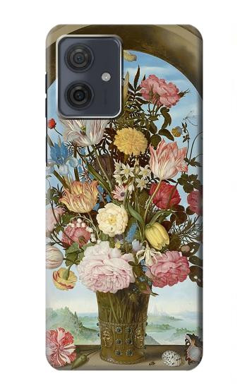 W3749 Vase of Flowers Case Cover Custodia e Flip Case per Motorola Moto G54