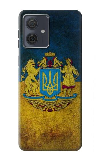 W3858 Ukraine Vintage Flag Case Cover Custodia e Flip Case per Motorola Moto G54