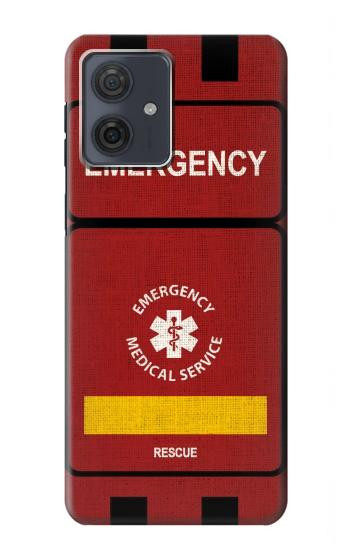 W3957 Emergency Medical Service Case Cover Custodia e Flip Case per Motorola Moto G54