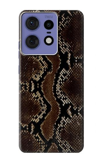 W0553 Snake Skin Case Cover Custodia e Flip Case per Motorola Edge 50 Pro