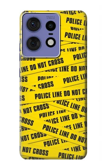 W2088 Police Line Do Not Cross Case Cover Custodia e Flip Case per Motorola Edge 50 Pro