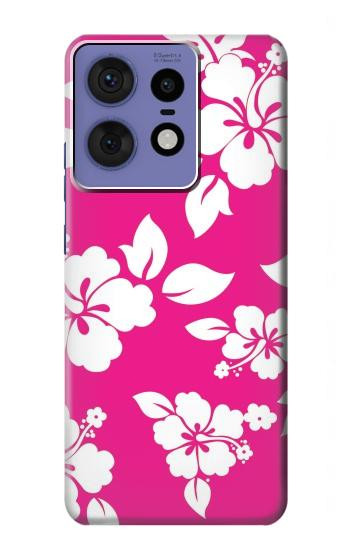 W2246 Hawaiian Hibiscus Pink Pattern Case Cover Custodia e Flip Case per Motorola Edge 50 Pro