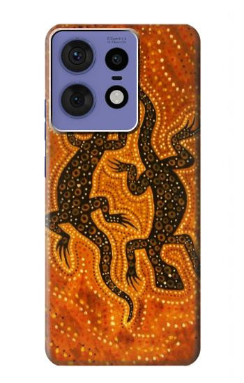 W2901 Lizard Aboriginal Art Case Cover Custodia e Flip Case per Motorola Edge 50 Pro
