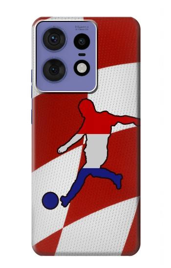 W2993 Croatia Football Soccer Case Cover Custodia e Flip Case per Motorola Edge 50 Pro