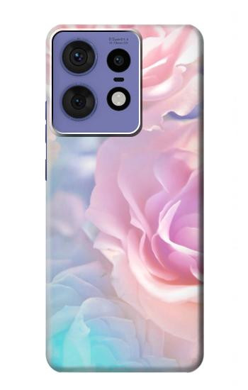 W3050 Vintage Pastel Flowers Case Cover Custodia e Flip Case per Motorola Edge 50 Pro