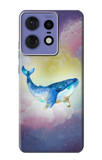 W3802 Dream Whale Pastel Fantasy Case Cover Custodia e Flip Case per Motorola Edge 50 Pro