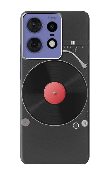 W3952 Turntable Vinyl Record Player Graphic Case Cover Custodia e Flip Case per Motorola Edge 50 Pro