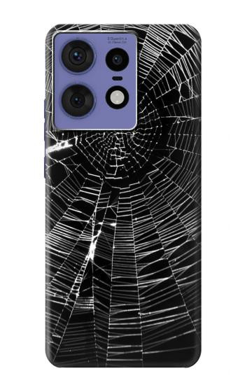 W2224 Spider Web Case Cover Custodia e Flip Case per Motorola Edge 50 Fusion