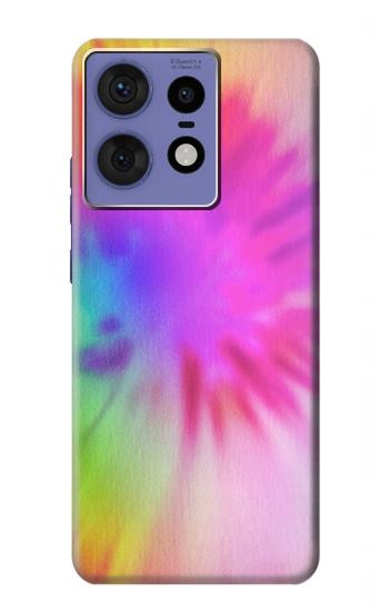 W2488 Tie Dye Color Case Cover Custodia e Flip Case per Motorola Edge 50 Fusion