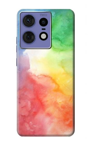 W2945 Colorful Watercolor Case Cover Custodia e Flip Case per Motorola Edge 50 Fusion