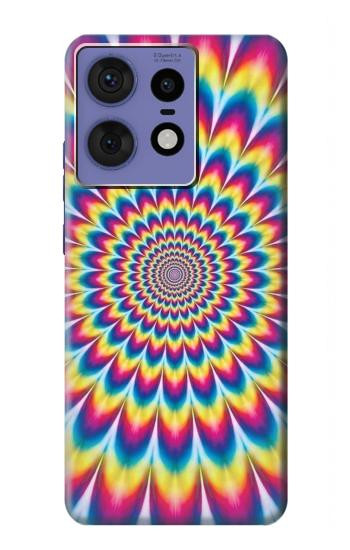 W3162 Colorful Psychedelic Case Cover Custodia e Flip Case per Motorola Edge 50 Fusion