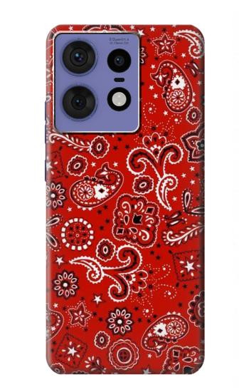 W3354 Red Classic Bandana Case Cover Custodia e Flip Case per Motorola Edge 50 Fusion W3354 Red Classic Bandana Case Cover Custodia e Flip Case per Motorola Edge 50 Fusion
