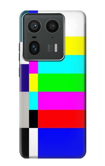 W2348 No Signal TV Case Cover Custodia e Flip Case per Motorola Edge 50 Ultra