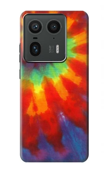 W2985 Colorful Tie Dye Texture Case Cover Custodia e Flip Case per Motorola Edge 50 Ultra