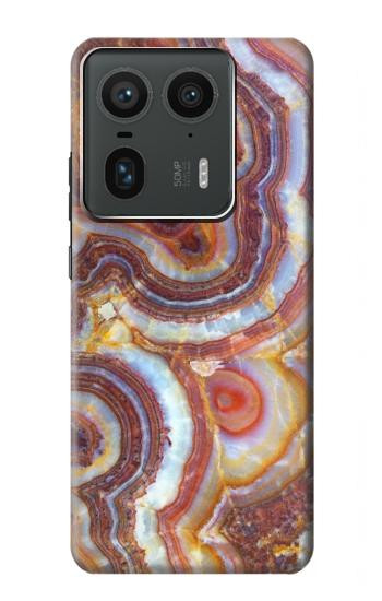 W3034 Colored Marble Texture Printed Case Cover Custodia e Flip Case per Motorola Edge 50 Ultra