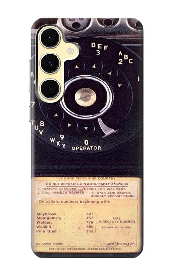 W0086 Payphone Vintage Case Cover Custodia e Flip Case per Samsung Galaxy S24 FE