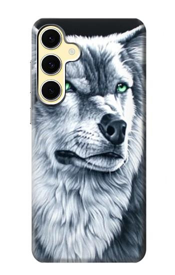 W0123 Grim White Wolf Case Cover Custodia e Flip Case per Samsung Galaxy S24 FE W0123 Grim White Wolf Case Cover Custodia e Flip Case per Samsung Galaxy S24 FE