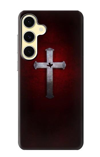 W3160 Christian Cross Case Cover Custodia e Flip Case per Samsung Galaxy S24 FE