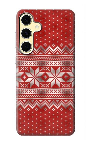 W3384 Winter Seamless Knitting Pattern Case Cover Custodia e Flip Case per Samsung Galaxy S24 FE