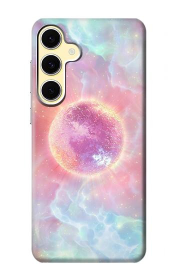 W3709 Pink Galaxy Case Cover Custodia e Flip Case per Samsung Galaxy S24 FE