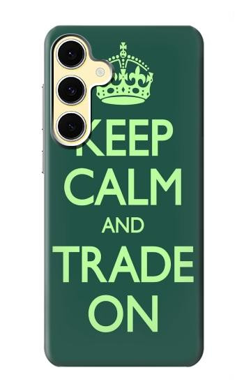 W3862 Keep Calm and Trade On Case Cover Custodia e Flip Case per Samsung Galaxy S24 FE W3862 Keep Calm and Trade On Case Cover Custodia e Flip Case per Samsung Galaxy S24 FE