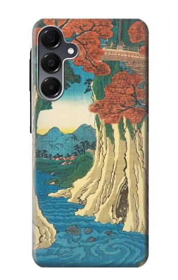 W3348 Utagawa Hiroshige The Monkey Bridge Case Cover Custodia e Flip Case per Samsung Galaxy A16 5G