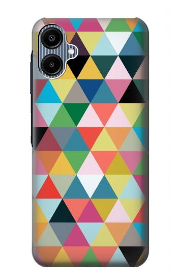 W3049 Triangles Vibrant Colors Case Cover Custodia e Flip Case per Samsung Galaxy A06