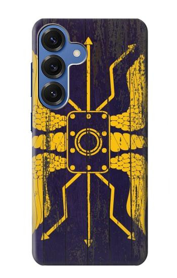 W3546 Roman Shield Blue Case Cover Custodia e Flip Case per Samsung Galaxy S25