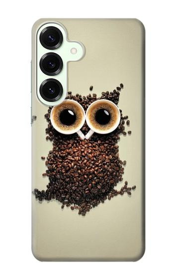W0360 Coffee Owl Case Cover Custodia e Flip Case per Samsung Galaxy S25 Plus