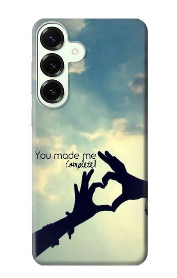 W2640 You Made Me Complete Love Case Cover Custodia e Flip Case per Samsung Galaxy S25 Plus