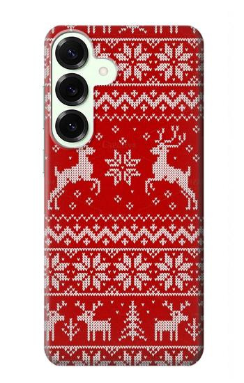 W2835 Christmas Reindeer Knitted Pattern Case Cover Custodia e Flip Case per Samsung Galaxy S25 Plus W2835 Christmas Reindeer Knitted Pattern Case Cover Custodia e Flip Case per Samsung Galaxy S25 Plus