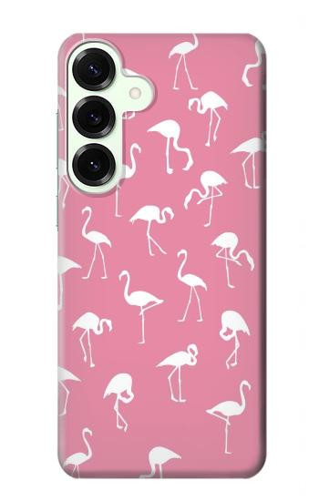 W2858 Pink Flamingo Pattern Case Cover Custodia e Flip Case per Samsung Galaxy S25 Plus