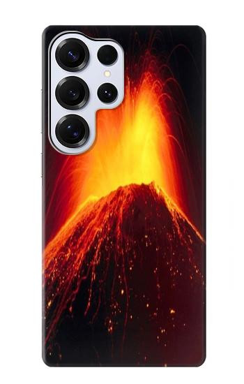 W0745 Volcano Lava Case Cover Custodia e Flip Case per Samsung Galaxy S25 Ultra