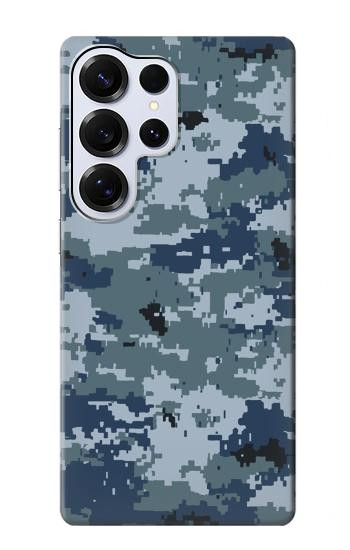 W2346 Navy Camo Camouflage Graphic Case Cover Custodia e Flip Case per Samsung Galaxy S25 Ultra