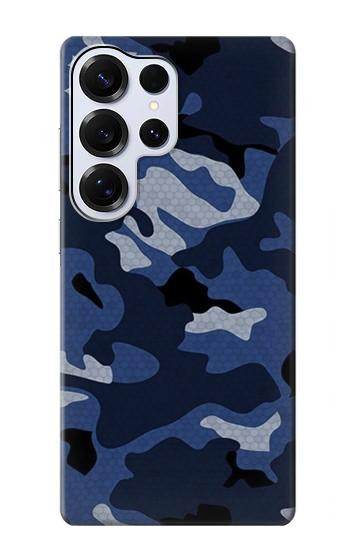 W2959 Navy Blue Camo Camouflage Case Cover Custodia e Flip Case per Samsung Galaxy S25 Ultra