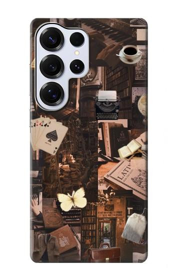 W3877 Dark Academia Case Cover Custodia e Flip Case per Samsung Galaxy S25 Ultra