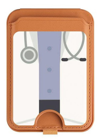 W3801 Doctor Suit Magnetic Card Holder Wallet Stand with MagSafe for iPhone 16 15 14 13 Pro Max