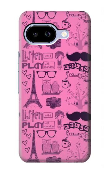 W2885 Paris Pink Case Cover Custodia e Flip Case per Google Pixel 9a W2885 Paris Pink Case Cover Custodia e Flip Case per Google Pixel 9a