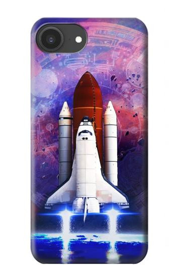 W3913 Colorful Nebula Space Shuttle Case Cover Custodia e Flip Case per iPhone 16e