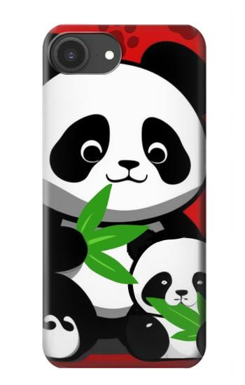 W3929 Cute Panda Eating Bamboo Case Cover Custodia e Flip Case per iPhone 16e