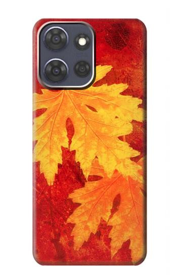 W0479 Maple Leaf Case Cover Custodia e Flip Case per Motorola Moto G Power (2025)