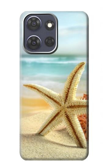 W1117 Starfish on the Beach Case Cover Custodia e Flip Case per Motorola Moto G Power (2025)