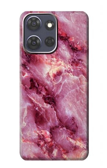 W3052 Pink Marble Graphic Printed Case Cover Custodia e Flip Case per Motorola Moto G Power (2025)
